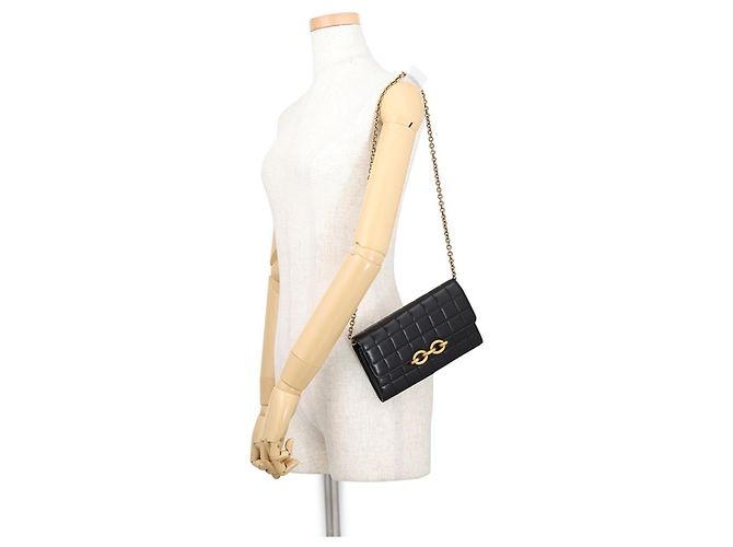 Yves Saint Laurent Chain/Shoulder Wallet Schwarz - Ansicht 4