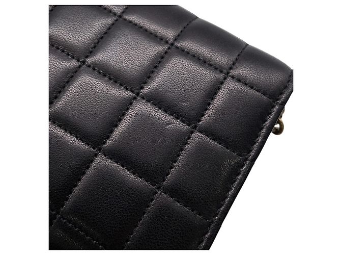 Yves Saint Laurent Chain/Shoulder Wallet Schwarz - Ansicht 7