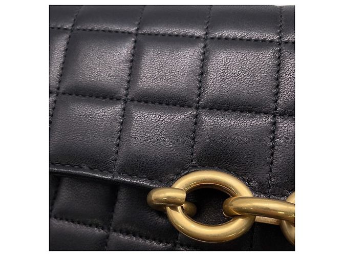 Yves Saint Laurent Chain/Shoulder Wallet Schwarz - Ansicht 9