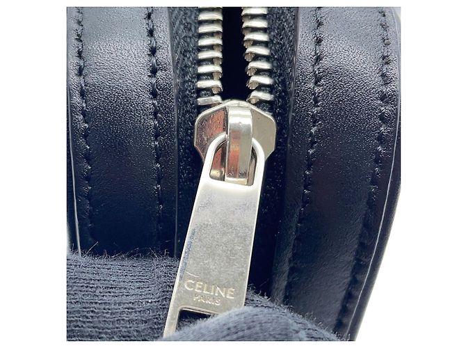 Céline Borsa a tracolla in pelle nera Celine Nero - vista 11
