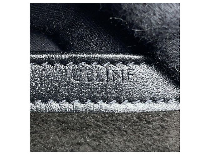 Céline Borsa a tracolla in pelle nera Celine Nero - vista 15