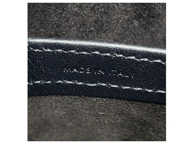 Céline Borsa a tracolla in pelle nera Celine Nero - vista 16