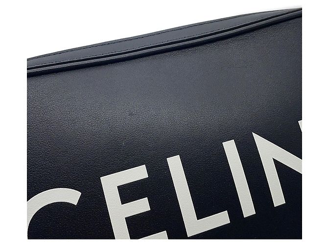 Céline Borsa a tracolla in pelle nera Celine Nero - vista 8