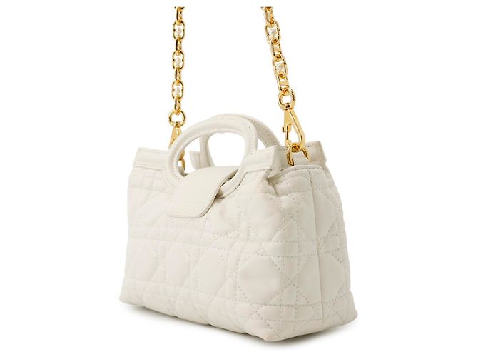 Christian Dior Jolie Mini Handtasche Weiß - Ansicht 2