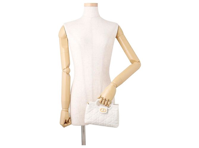 Christian Dior Jolie Mini Handtasche Weiß - Ansicht 5