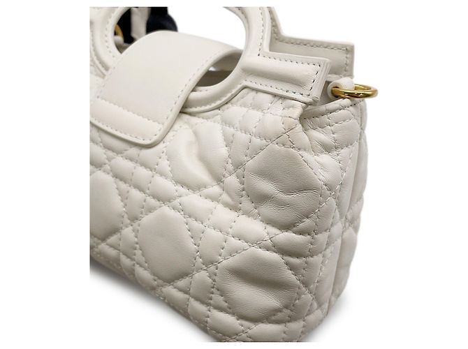 Christian Dior Jolie Mini Handtasche Weiß - Ansicht 9