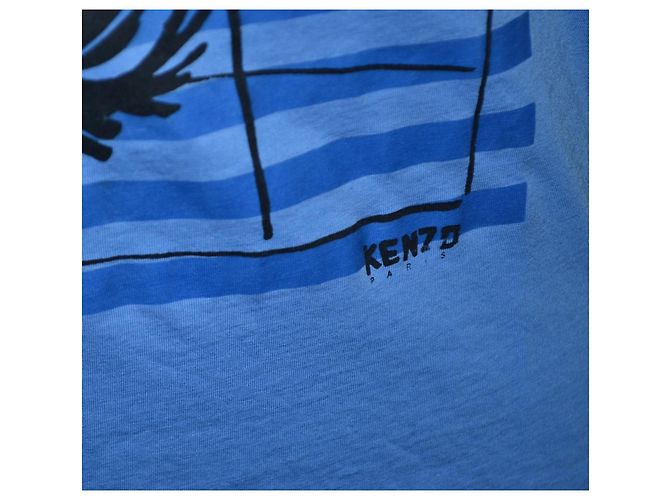 Camiseta Kenzo azul con estampado de palmera - vista 2