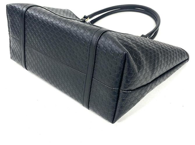 Borsa Tote Gucci Guccissima Nera Nero - vista 3