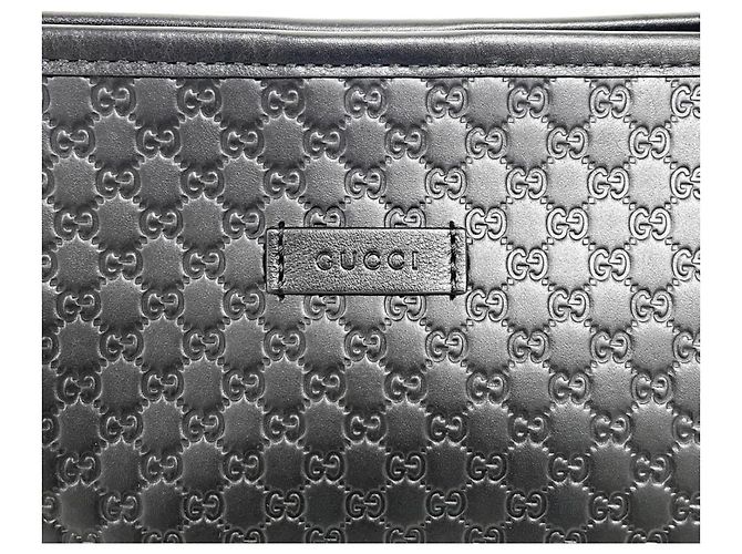 Borsa Tote Gucci Guccissima Nera Nero - vista 4