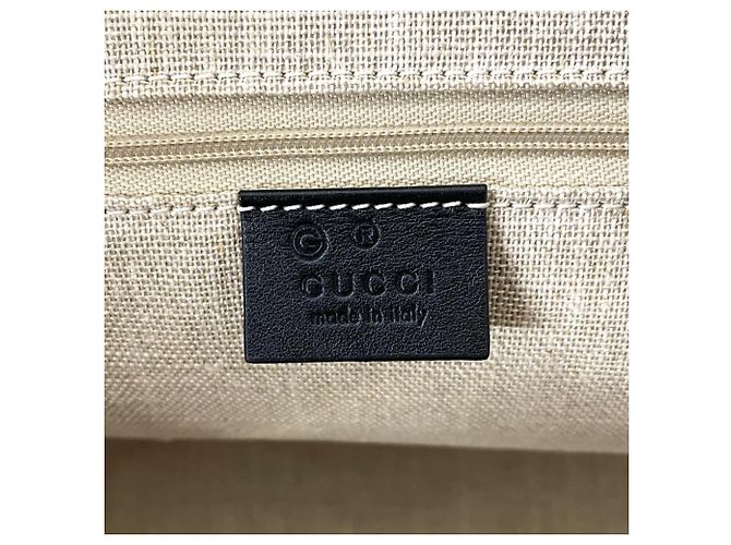 Borsa Tote Gucci Guccissima Nera Nero - vista 6