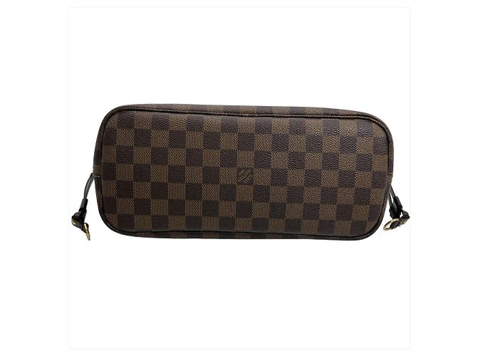 Borsa Tote Louis Vuitton Neverfull PM - Damier Ebene Marrone Fuschia - vista 4
