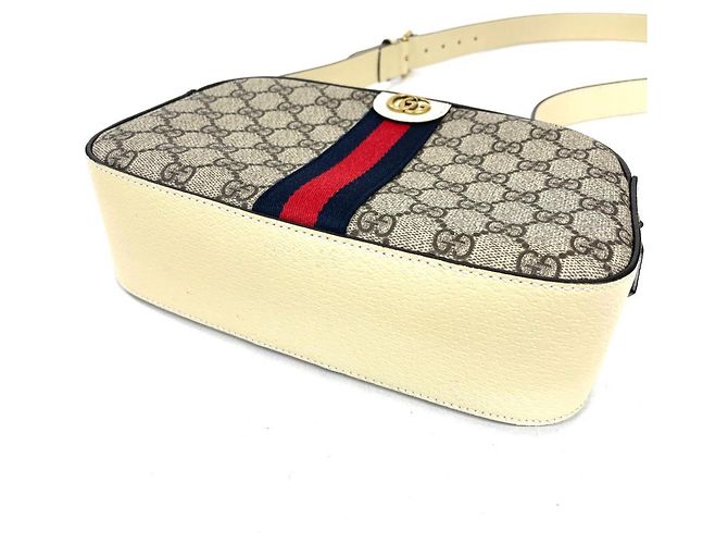 Borsa a Spalla Gucci Ophidia Beige - vista 3