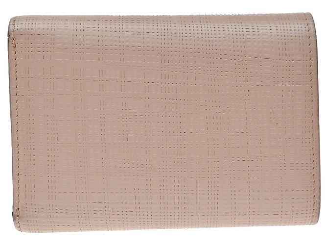Loewe Anagram Trifold Flap Leather Compact Rosa - vista 2