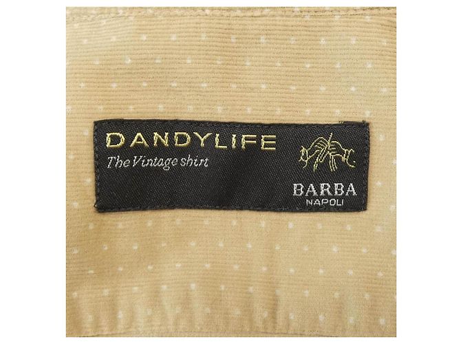 Autre Marque Camicia in cotone Barba Beige - vista 4