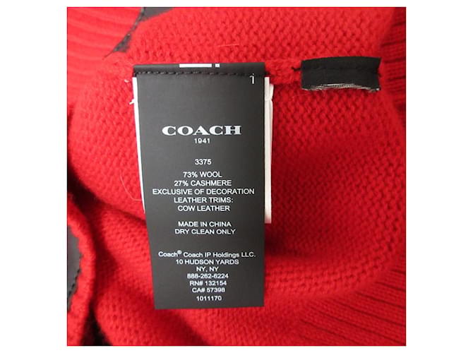 Strickpullover Coach Champion Kollaboration Rot - Ansicht 9