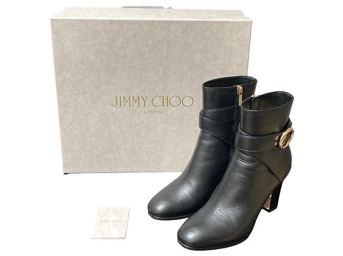 Leder-Stiefeletten BLANKA 85 JIMMY CHOO Schwarz - Ansicht 10