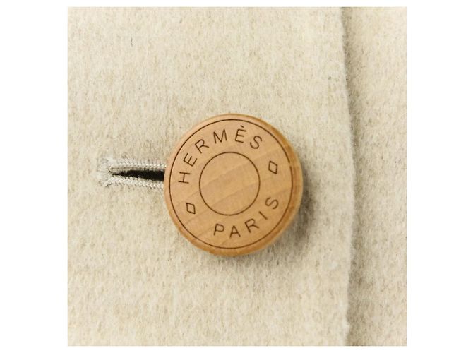 Chaleco largo de cachemira Hermès 3H0191DB Beige - vista 7