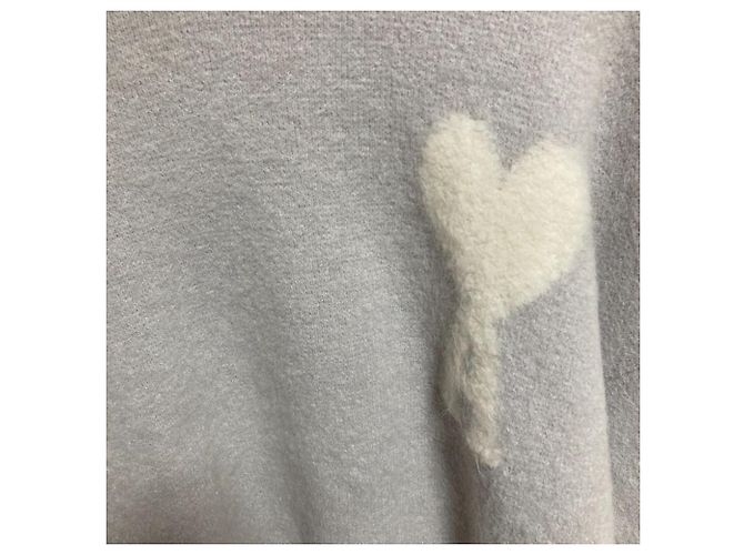 ami alexandre mattiussi OFF WHITE ADC SWEATER Alpaka Strickpullover Braun - Ansicht 4