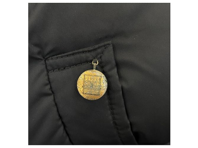 Fendi Fur Trim Down Jacket Black - view 6