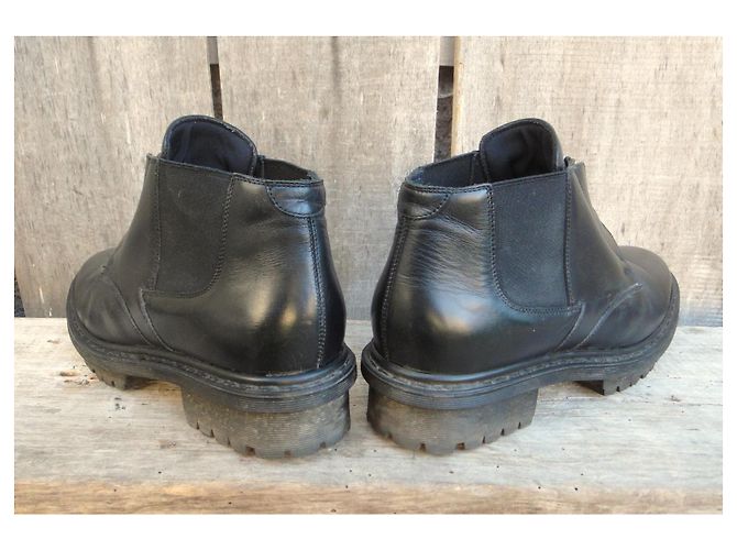 Stivaletti Balenciaga in pelle nera Nero - vista 4