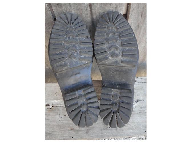 Stivaletti Balenciaga in pelle nera Nero - vista 5