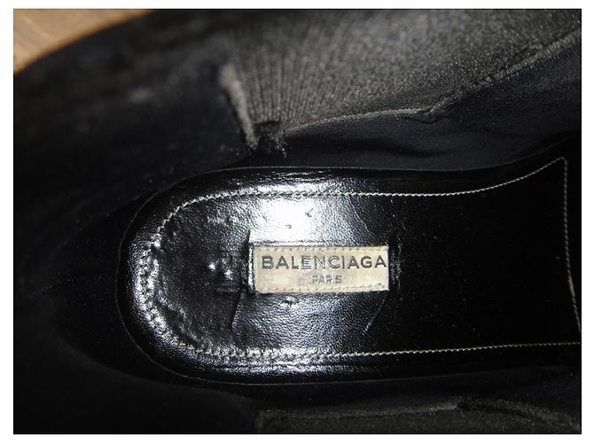 Stivaletti Balenciaga in pelle nera Nero - vista 6