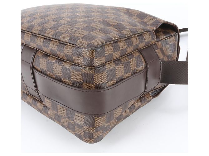 Borsa a tracolla in pelle Louis Vuitton Damier Naviglio N45255 - vista 4