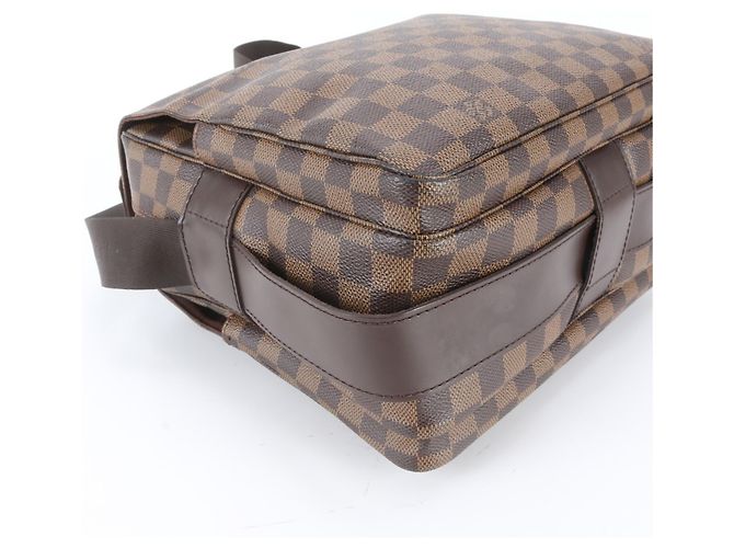 Borsa a tracolla in pelle Louis Vuitton Damier Naviglio N45255 - vista 6