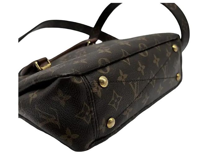 Tote Pallas Louis Vuitton em canvas Monogram com couro BB Marrom - vista 4