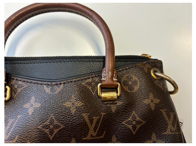 Tote Pallas Louis Vuitton em canvas Monogram com couro BB Marrom - vista 7