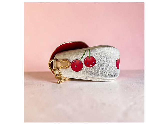 Louis Vuitton Portafoglio con catena Ivy Monogram Cherry Bianco Rosso - vista 5
