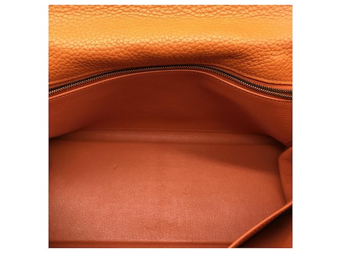 Hermès Hermes Kelly Orange Gulliver con Hardware Gold 32 Arancione - vista 4