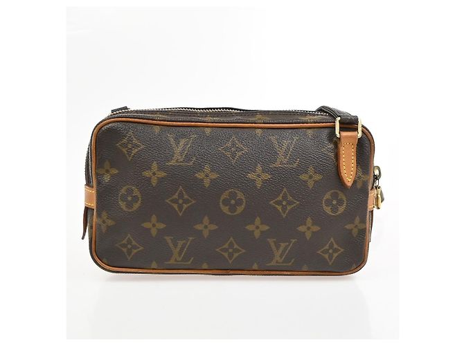 Louis Vuitton Pochette Marly Bandouliere Monogram Canvas medium Marrone - vista 3