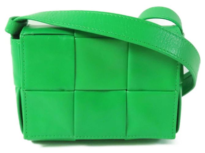 Bottega Veneta Candy Cassette Maxi Intrecciato Leather Mini Verde - vista 2