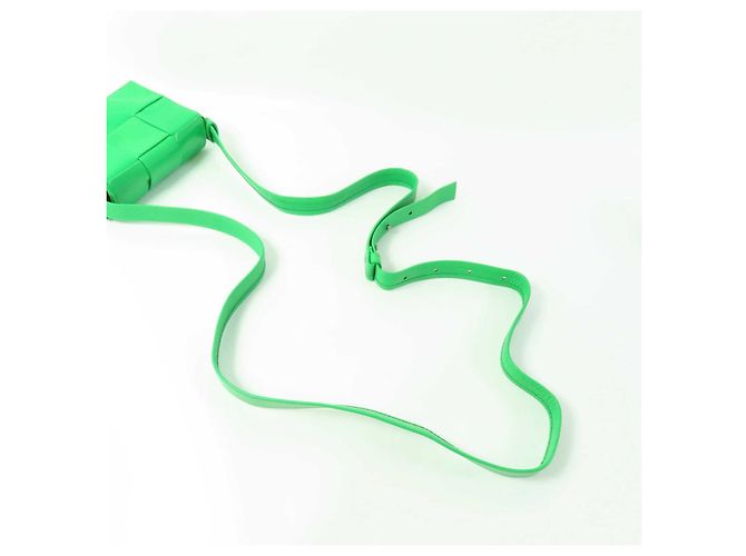 Bottega Veneta Candy Cassette Maxi Intrecciato Leather Mini Verde - vista 7