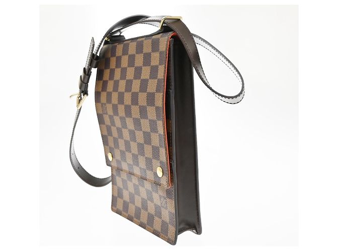 Louis Vuitton Portobello Messenger Damier Ebene Marrone - vista 3
