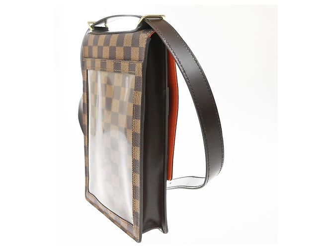 Louis Vuitton Portobello Messenger Damier Ebene Marrone - vista 4