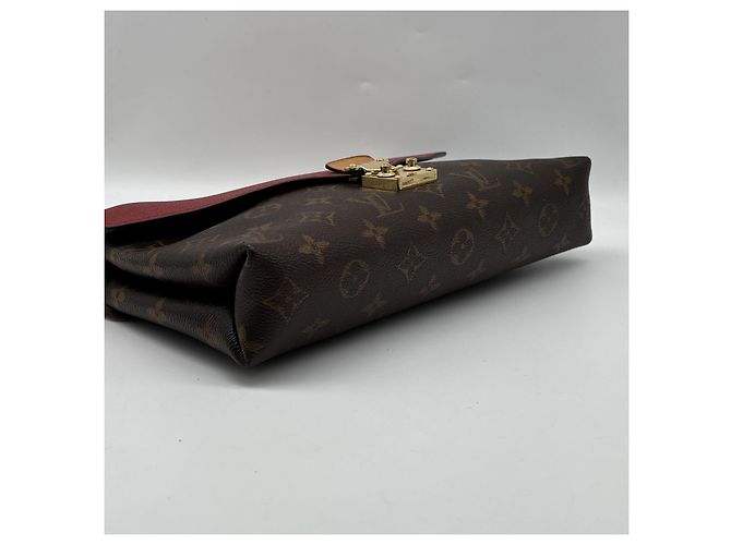 Louis Vuitton Pallas Chain Shoulder Monogram Canvas e Calfskin Large Marrone - vista 3