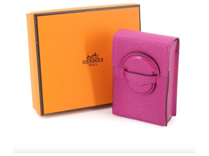 Hermès Estojo de cigarros 1938 Couro de Cabra Mysore Magnolia Roxo - vista 2