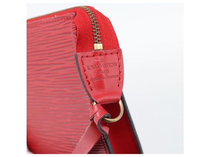 Louis Vuitton Pochette Accessoires Epi Medium Rosso - vista 6