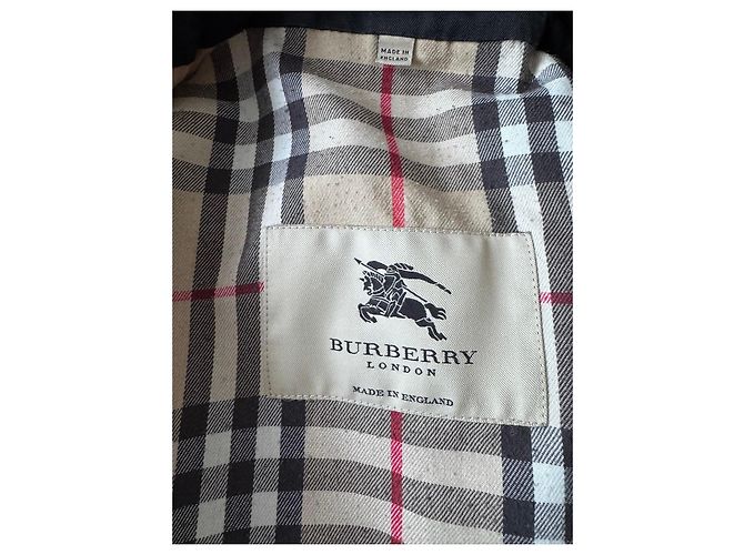 Impermeable Burberry Negro Forro Nova Check - vista 11