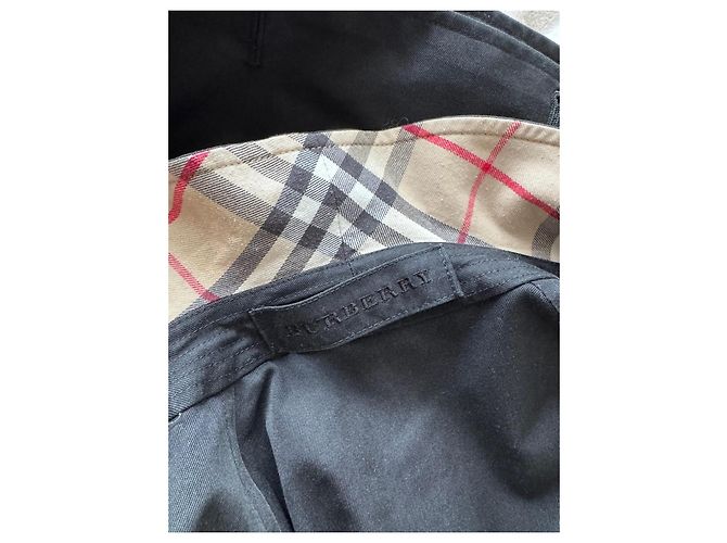 Impermeable Burberry Negro Forro Nova Check - vista 4