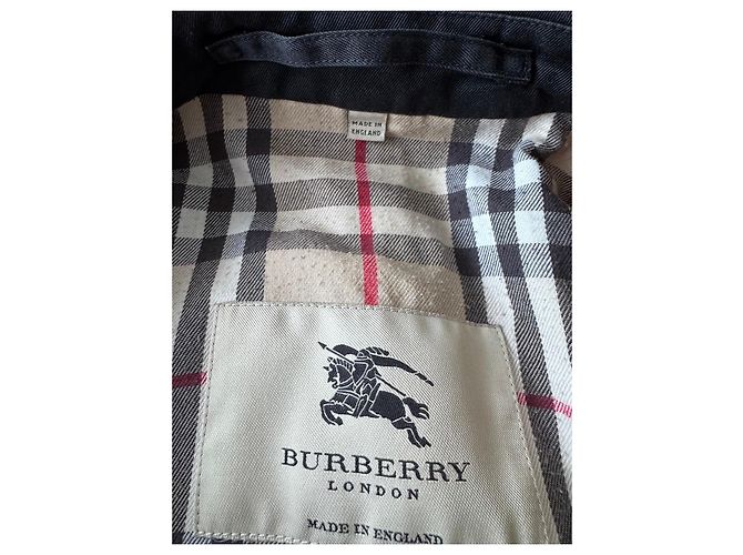 Impermeable Burberry Negro Forro Nova Check - vista 5