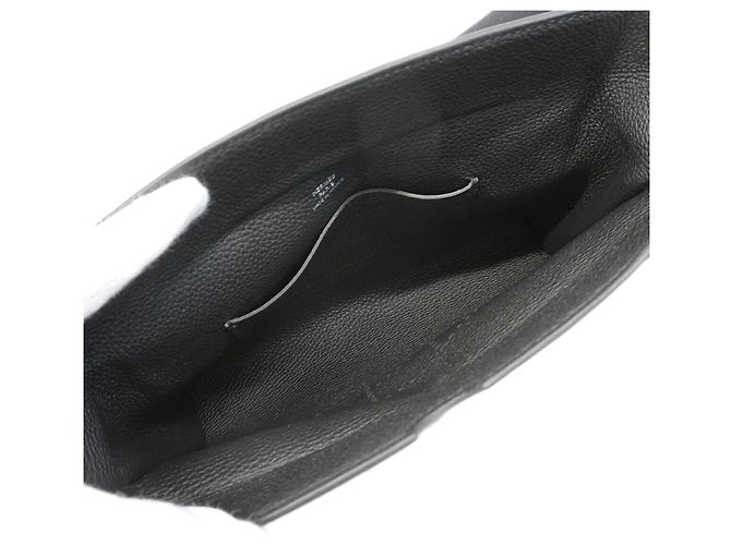 Hermès Borsa a Spalla Hermes Videpoche Togo Black W Stamp Donna Nero - vista 4