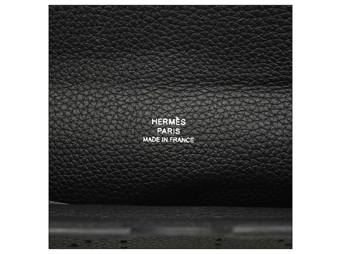 Hermès Borsa a Spalla Hermes Videpoche Togo Black W Stamp Donna Nero - vista 5