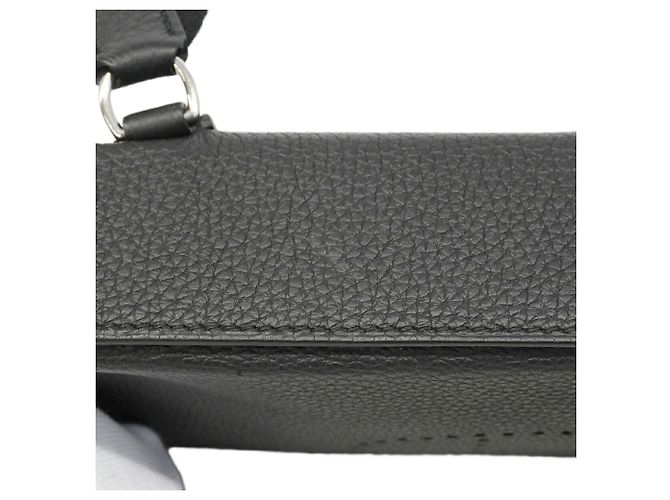 Hermès Borsa a Spalla Hermes Videpoche Togo Black W Stamp Donna Nero - vista 7