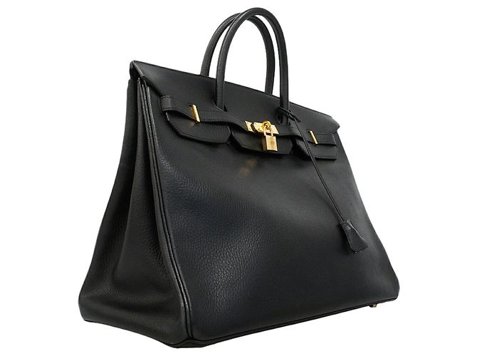 Hermès Borsa Hermes Birkin 40 in pelle Ardennes nera Nero - vista 2