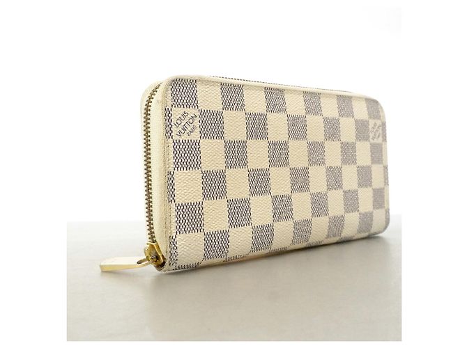 Louis Vuitton Damier Azur Zippy Wallet Weiß - Ansicht 2