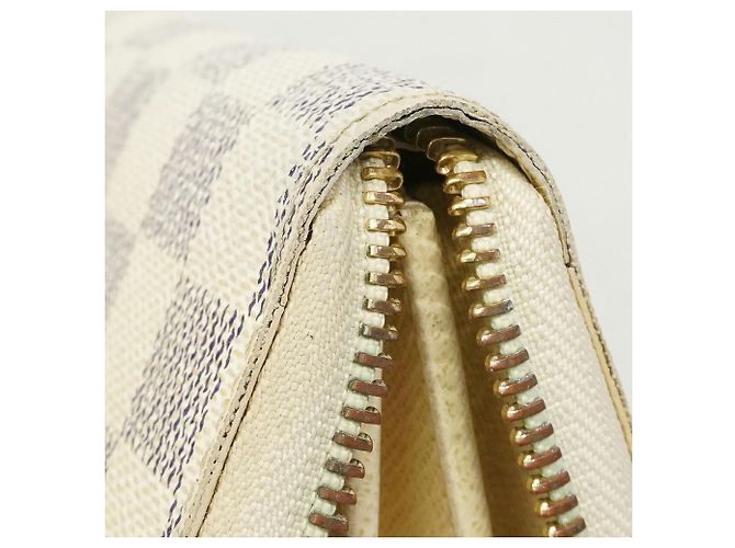 Louis Vuitton Damier Azur Zippy Wallet Weiß - Ansicht 6