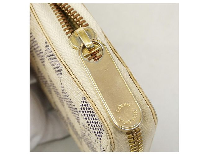 Louis Vuitton Damier Azur Zippy Wallet Weiß - Ansicht 9